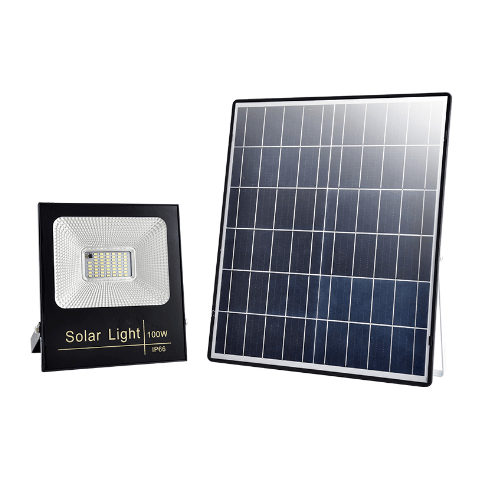 EILON โคมไฟฟลัดไลท์โซลาร์เซลล์ 40W กันน้ำ IP67 แสงเดย์ไลท์