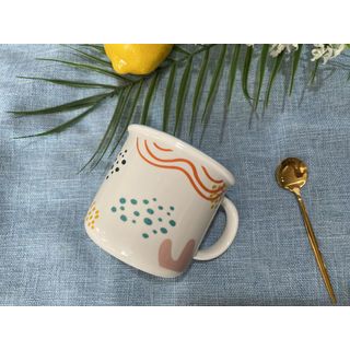 AILO แก้วเซรามิค 9.5 ซม. 370 มล. SAHARA-01 สีขาว