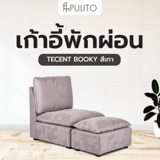 PULITO เก้าอี้พักผ่อน 1 ที่นั่ง รุ่น TECENT BOOKY สีเทา (1/2)
