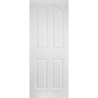 HOLZTUR ประตู HDF บานทึบ 4 ฟัก HDF-004 80x200ซม. สีขาวลายไม้