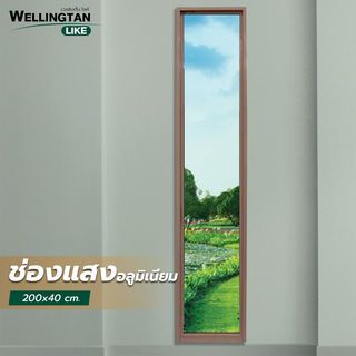 WELLINGTAN (LIKE) ช่องแสงอะลูมิเนียม 200 x 40 ซม. สีชา