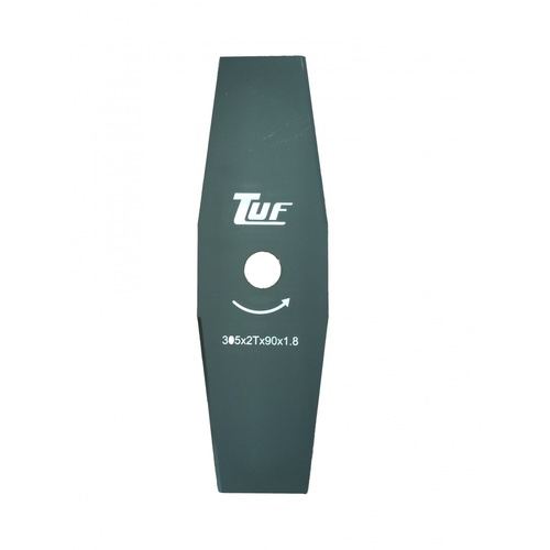 TUF ใบมีดตัดหญ้าทรงมะละกอ รุ่น YT-1242 ขนาด305x90x1.8มม. (12นิ้ว)สีดำ 