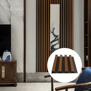 GREAT WOOD ไม้ฝ้าระแนง WPC GP-IN26 16.8*2.4*290 ซม. 2Tone Dark Brown