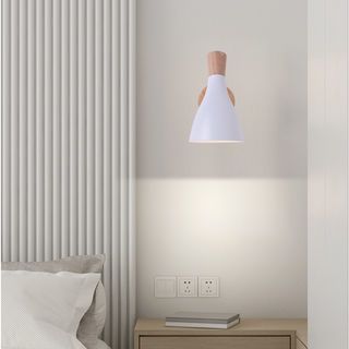 EILON โคมไฟติดผนังนอร์ดิก E27 5W รุ่น GC YY2240 สีขาว