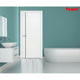 ទ្វារ UPVC MG1 70x200 cm.(ចោះ) ពណ៌ស PEOPLE