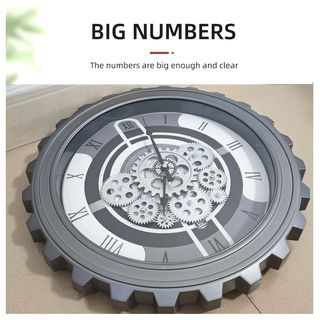 COZY นาฬิกาแขวนผนัง  รุ่น ANTONY   ขนาด 50x50x7 ซม.  สีเทา