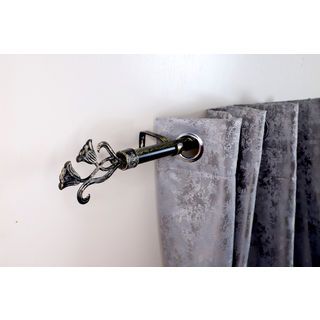 Davinci ราวผ้าม่านสำเร็จรูป25 มม. รุ่น A25411 2.50 ม. สีดำทอง