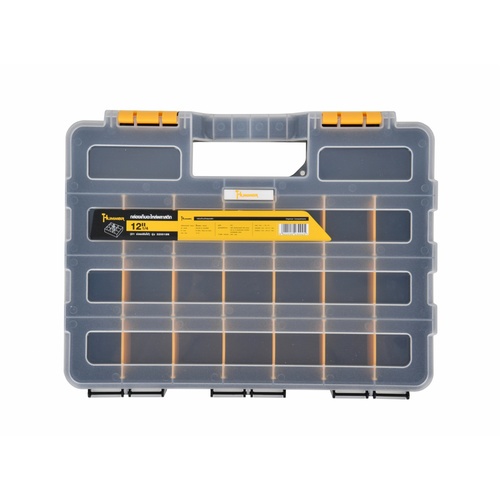 HUMMER กล่องเก็บอะไหล่พลาสติก 12-1/4” (21ช่องปรับได้) รุ่น 320018N