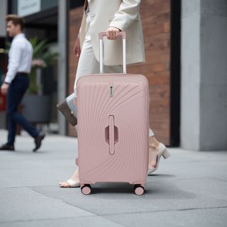 WETZLARS กระเป๋าเดินทาง ขนาด 28 นิ้ว  รุ่น Winter-03 ขนาด 30x47.50x73.50 ซม. สีชมพูมิลค์กี้ เวย์