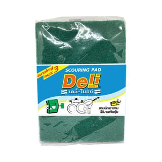 Poly Deli-Brite แผ่นใยขัดพิเศษ รุ่น 533-33 (3ชิ้x6แพ็ค) สีเขียว