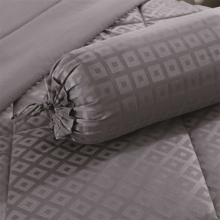 TRUFFLE ชุดเครื่องนอนพร้อมผ้านวม 6 ชิ้น รุ่น Kuro-01 ขนาด 5ฟุต สีเทา