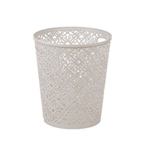 ICLEAN  ถังขยะไม่มีฝาทรงกลม 13.5 ลิตร TG54819 ขนาด 27x27x31 cm. เทาอ่อน