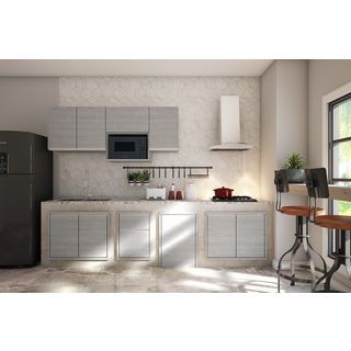 MJ ตู้แขวนเสริมไมโครเวฟ 0x40x60 ซม. SAV-WS406-GW สีเทาลายไม้
