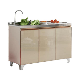 KOCH KITCHEN ตู้พร้อมซิงค์ 1 หลุมไม่มีที่พัก 120x50x80 ซม. BLINKS สีครีม (1/2)
