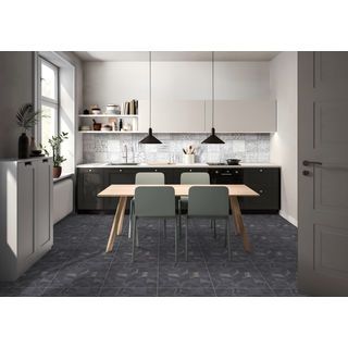 Marbella กระเบื้องเซรามิคปูพื้น 16x16 นิ้ว รุ่น Stone gray ZY-Z02 Matt Flat (12P)