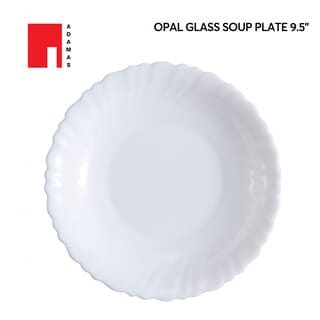 ADAMAS จานโอปอลทรงลึก 9.5” LIGHT950 สีขาว
