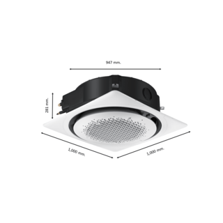 SAMSUNG เครื่องปรับอากาศ 360 Cassette 24500BTU AC071DN6DKF/TS