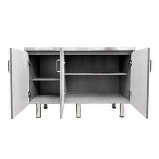 CLOSE ตู้ท็อปหน้าบานปิดผิว 120×50×85 ซม. KOKI T-120 สีเทา