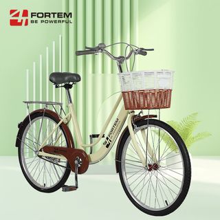  FORTEM จักรยานแม่บ้าน รุ่นDAWN-03 ขนาด 24นิ้ว สีเหลือง