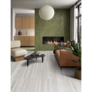 La Arezza 60X120 ซม.กระเบื้องพอร์ซเลน รุ่น Travatina gray (DGD12600LA05) Matt - Hone Random (2pcs /box 1.44 sqm)