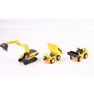 TOYS ชุดของเล่นพาหนะเซตก่อสร้าง บรรจุ6คัน สีเหลือง#838-16A(45x6x32ซม.)
