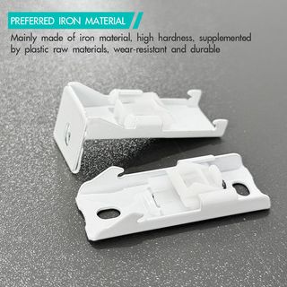 DAVINCI ขายึดแบบผนังเดี่ยว (อุปกรณ์เสริมรางผ้าม่านแบบยืดหดได้) รุ่น Jolie ขนาด 5.3x2.3x2.3 ซม. สีขาว 