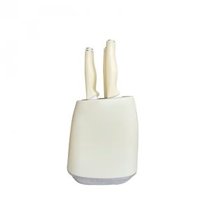KOSCH ชุดมีดพร้อมที่เสียบ (7 ชิ้น/ชุด) LUMA สีครีม