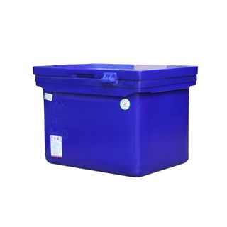 S&P ถังแช่ ขาต่ำ บานพัับมือจับ 60 ลิตร สีน้ำเงิน