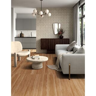 La Arezza 60X120 ซม.กระเบื้องพอร์ซเลน รุ่น Travatina brick red (DGD12600LA04) Matt - Hone Random (2pcs /box 1.44 sqm)