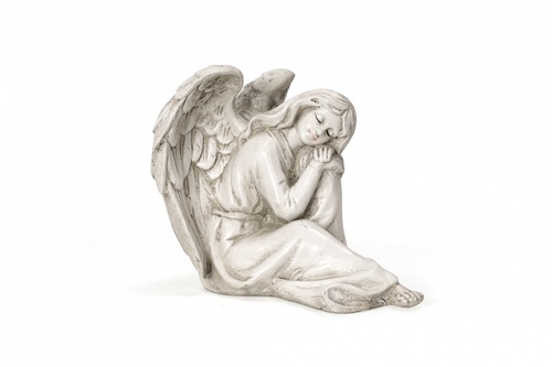 Tree O ตุ๊กตาตกแต่งสวน นางฟ้า รุ่น 2QTY13 ขนาด15.5x18x15.5ซม. สีขาว