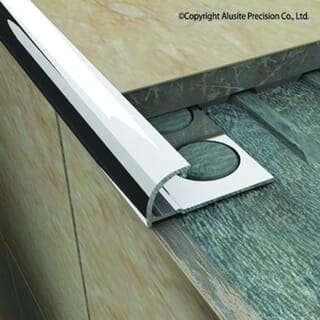 Alusite คิ้วอลูมิเนียมแบบโค้ง 12 มม. ยาว 2 เมตร รุ่น ATR120 สีเงินเงา