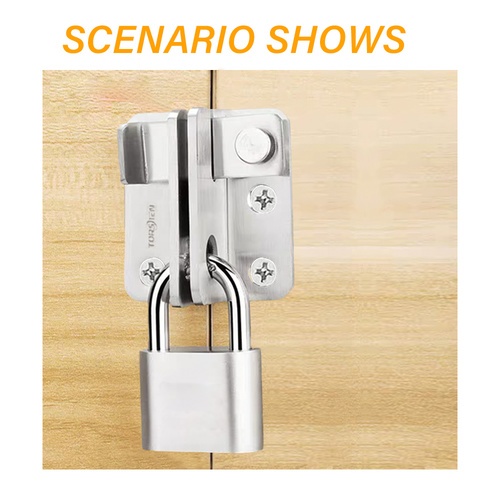 TORSTEN กลอนสับสแตนเลส 4”(เปิดขวา) รุ่น GACGBX-005SS/R สีสเตนเลส