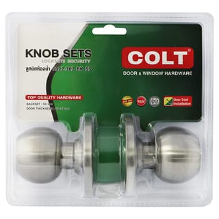 COLT សោរទ្វារបន្ទប់ទឹក 6322-302 SS គម្របធំ ស៊េរីបន្ទះ ពណ៌អ៊ីណុក