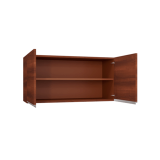 MJ ตู้แขวนคู่บานทึบตรง  34x84x45 ซม. SAV-W408-WN สีวอลนัท