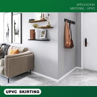 GREAT WOOD ไม้บัวล่างUPVC รุ่นZDF100-BE 1.8x9.8x300ซม สีบีช