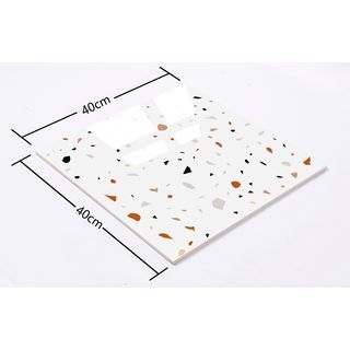 Marbella กระเบื้องเซรามิคปูพื้น 40X40 ซม. รุ่น แรนดอมสโตร์น คัลเลอร์ฟูล JMZ40205 Gloss (12P)