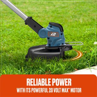 SENIX เครื่องเล็มหญ้าไร้สาย 20V(Max) (พร้อมแบตเตอรี่ 2.5Ah 1 ก้อน) รุ่น GTX2-M-EU สีน้ำเงิน - ดำ