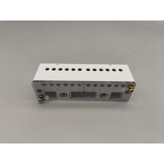 V.E.G. เทอร์มินอลบล็อก เข้า2-ออก12 สีเทา