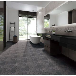 Marbella กระเบื้องเซรามิคปูพื้น 16x16 นิ้ว รุ่น นาซ่า เกรย์ JMZ40208 Matt (12P)