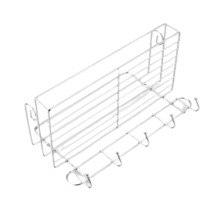 Iris ตะแกรงชั้นวางของอเนกประสงค์ รุ่น โนล่า PQS-TQ-0875B ขนาด 28x15x18 ซม.