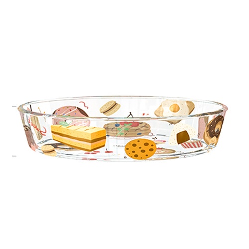 
ADAMAS ถาดอบแก้วทรงรี 17.5x25.5x5.8 ซม. SWEETY
