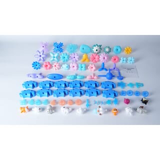 TOYS ของเล่นชุดตัวต่อป่าฤดูหนาวสัตว์ต่างๆ #958B ขนาด(30.5x22x20.5ซม.) 