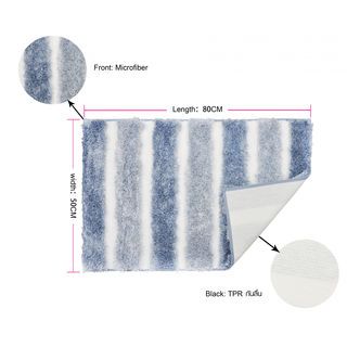 COZY พรมเช็ดเท้าขนนุ่ม รุ่น LOBBY-01 ขนาด 50× 80× 2.5ซม. สีฟ้า