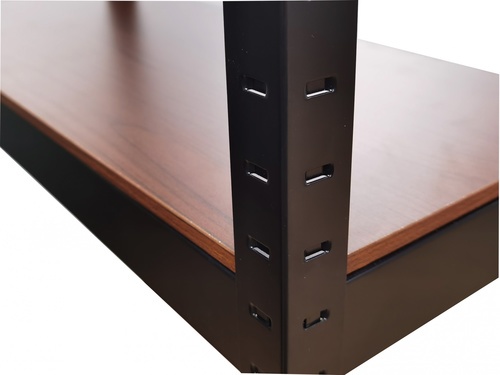 HUMMER ชั้นวางของเหล็กพื้นไม้ MDF 4 ชั้น 70x30x150ซม. สีดำ