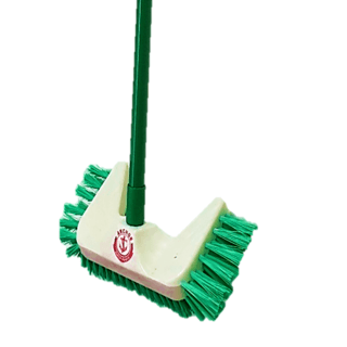 ตราสมอ แปรงขัดพื้นด้ามยาว รุ่น ออลอินวัน สีเขียว