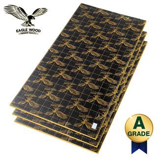 EAGLE WOOD ไม้อัดเคลือบฟิล์มดำ #10(A) 122x244ซม. ขอบสีเหลือง