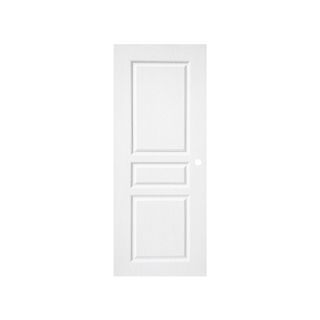 WELLINGTAN ประตูภายนอก UPVC ผิว Revo 3ลูกฟัก รุ่น WNR002 ขนาด 80x200 ซม. สีขาว (เจาะรูลูกบิด)
