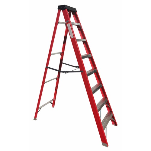 Hummer บันไดไฟเบอร์กลาสแบบมีถาด 8ขั้น