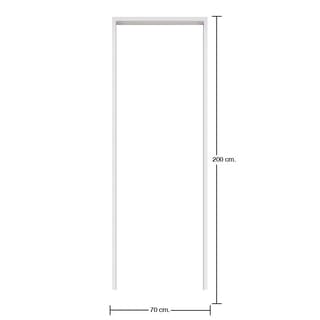 BATHIC วงกบประตู PVC  70x200 ซม.สีขาว