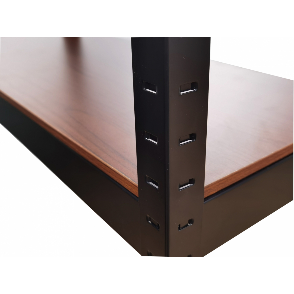 HUMMER ชั้นวางของเหล็กพื้นไม้ MDF 5 ชั้น 90x50x182ซม. สีดำ